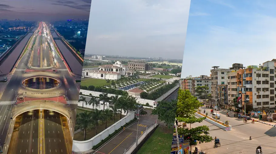 Highest potential areas in Dhaka city