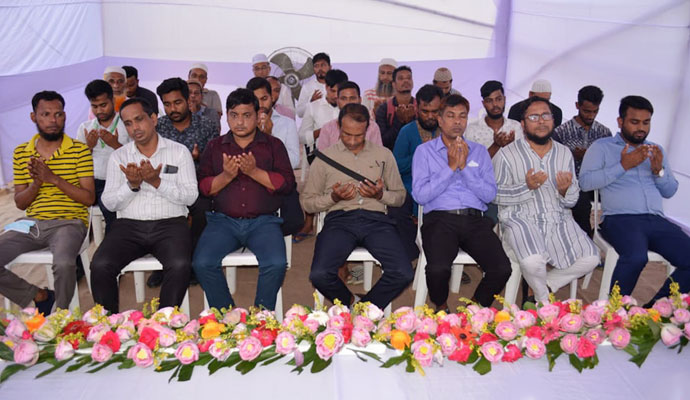 Praying on Ground Breaking Ceremony of ASSURE Delight
