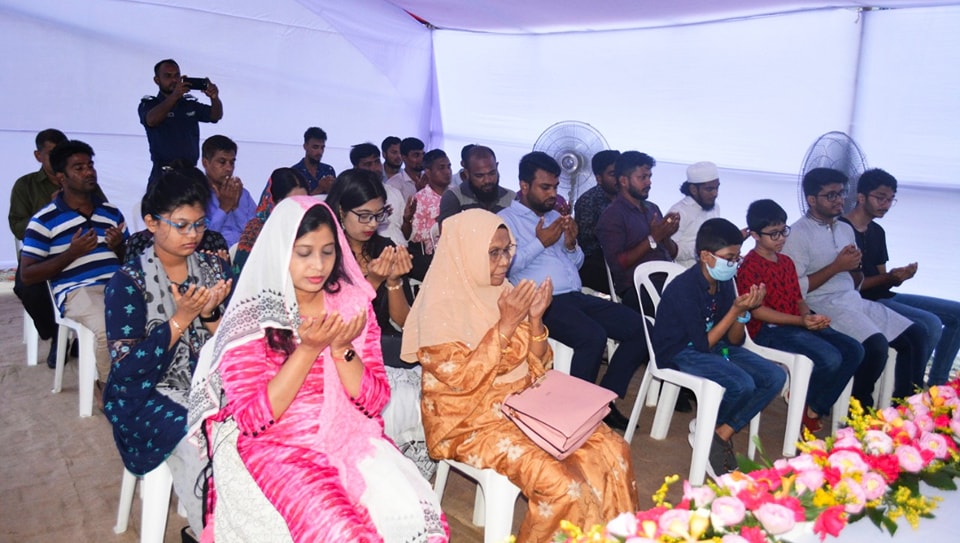 Praying on Ground Breaking Ceremony of Assure Happy Villa