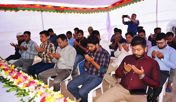 Praying on Ground Breaking Ceremony of Assure Magnolia