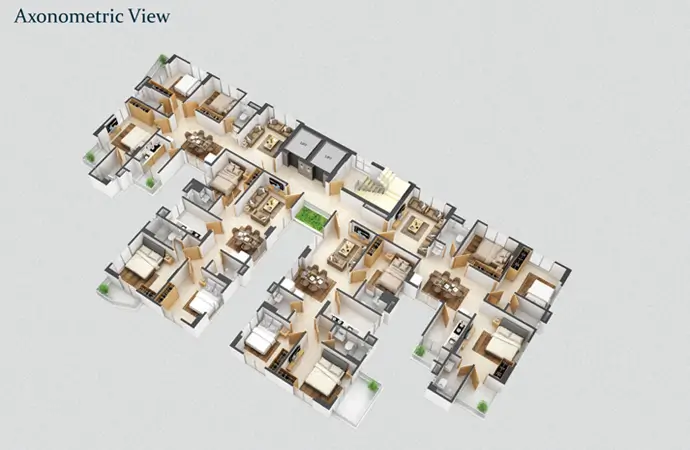 Assure Sky Flower Axonometric View