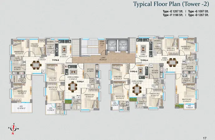 Assure Sky Flower Typical Floor Plan Tower-2