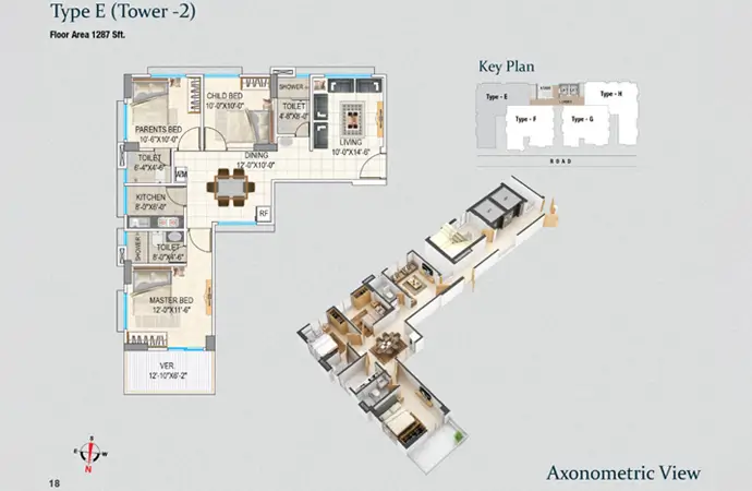 Assure Sky Flower Typical Floor Plan Tower-2