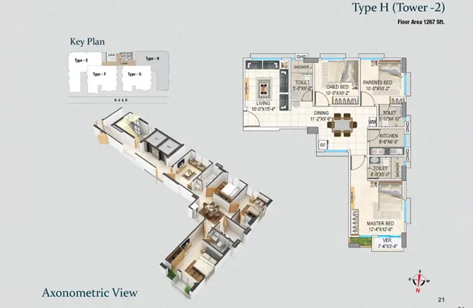 Assure Sky Flower Typical Floor Plan Tower-2