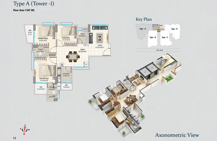Assure Sky Flower Typical Floor Plan