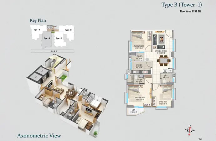 Assure Sky Flower Typical Floor Plan