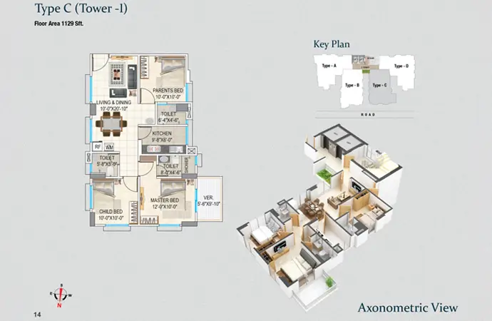 Assure Sky Flower Typical Floor Plan