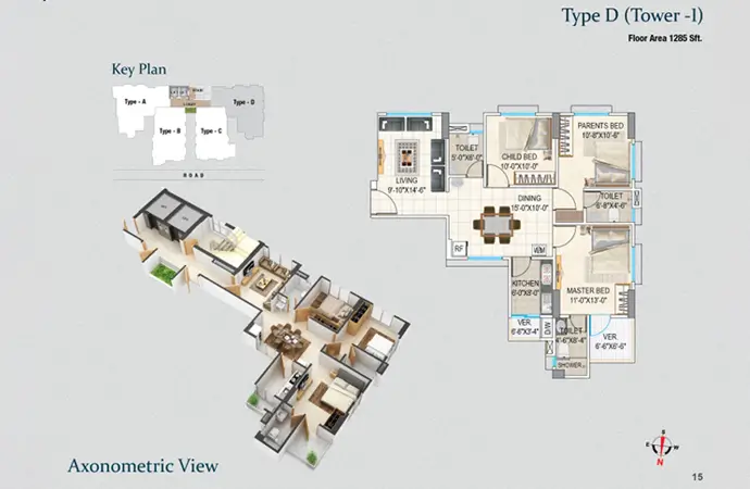Assure Sky Flower Typical Floor Plan