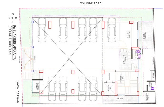 Runi's Assure Aparajita Ground Floor Plan