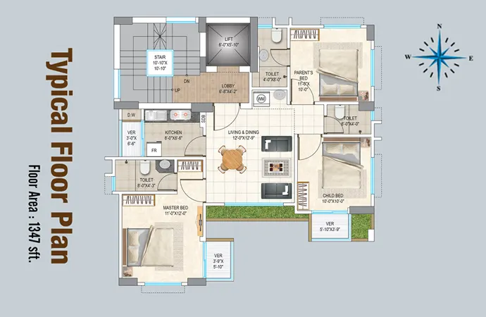 Assure Everest Typical Floor Plan
