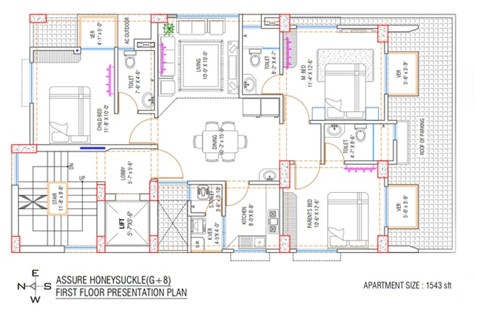Assure Honeysuckle First Floor Plan