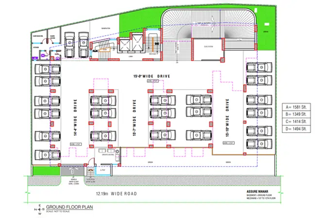 Assure Manar Ground Floor Plan