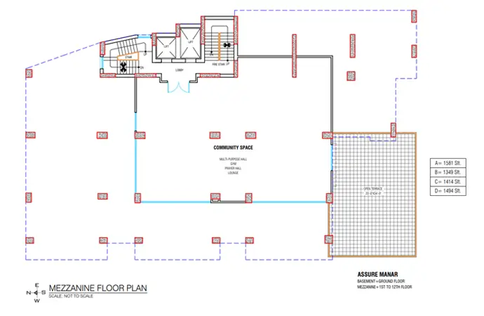 Assure Manar Mezzanine Floor Plan