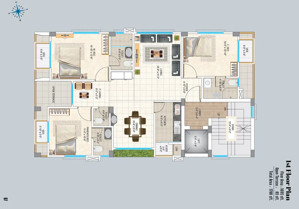 Assure Moon Light First Floor Plan