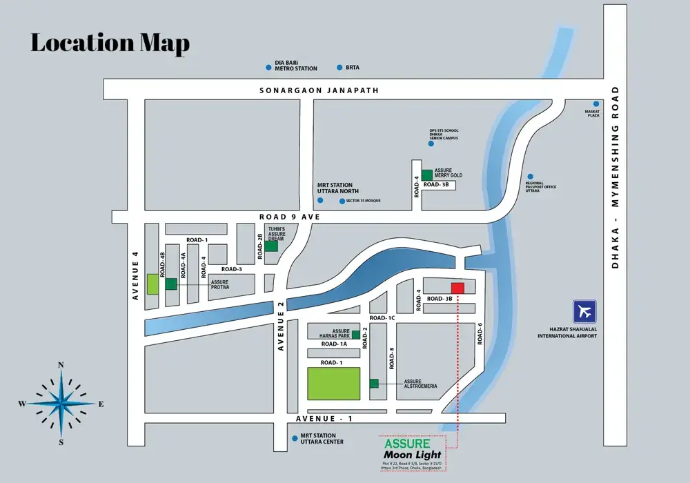Assure Moon Light Location Map