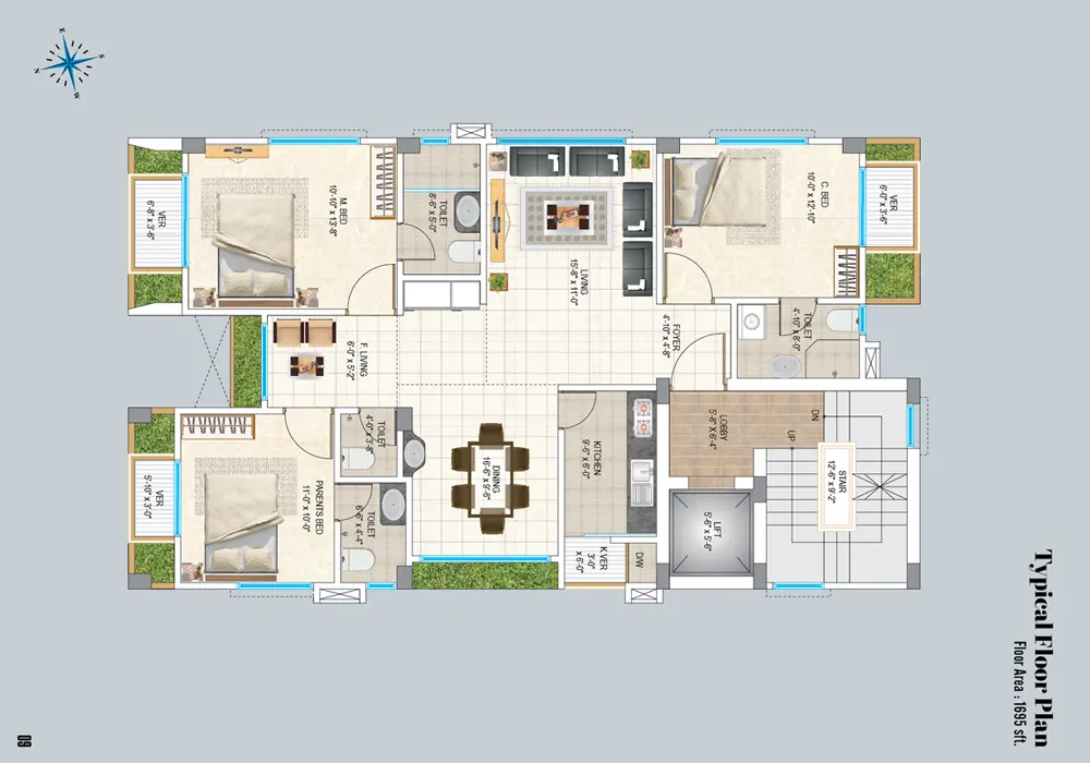 Assure Moon Light Typical Floor Plan