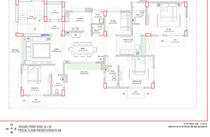 Assure Prime Rose Typical Floor Plan