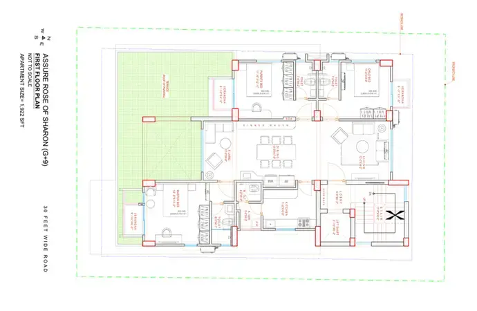 Assure Rose of Sharon 1st Floor Plan