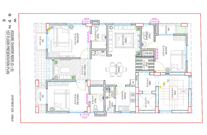 Assure Shantir Neer 1st Floor Plan