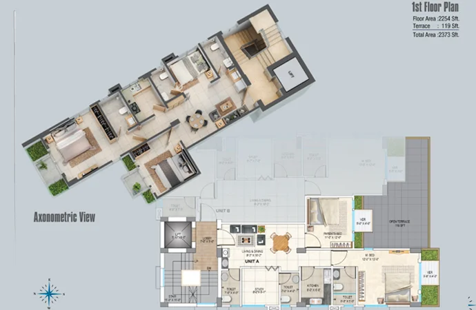 Roquia Assure Skyline 1st Floor Plan