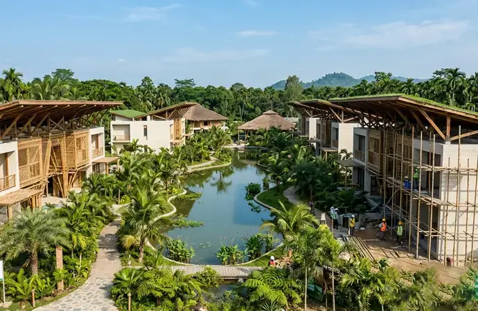 Resort building architecture and construction project by Assure Group